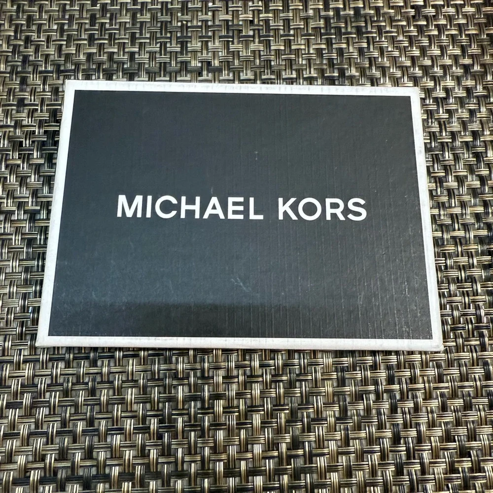 NWT Michael Kors Black Card Holder Bi Fold Soft Leather Wallet - Picture 9 of 10